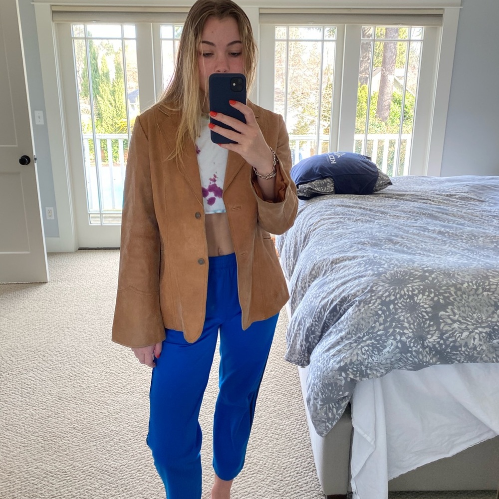 Vintage brown leather jacket